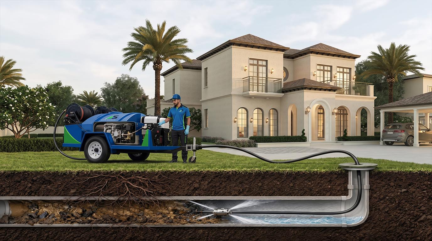 Drain Jetting Service Dubai - High Pressure Water Jetting