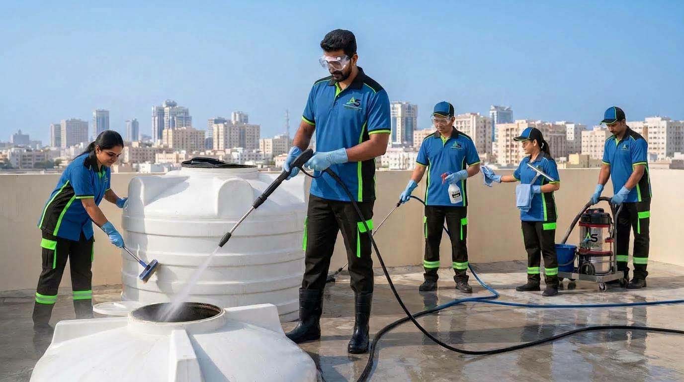 Water Tank Cleaning Dubai Municipality Approved & Pipeline Disinfection